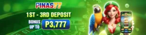 PINAS77 1-3RD DEPOSIT BONUS